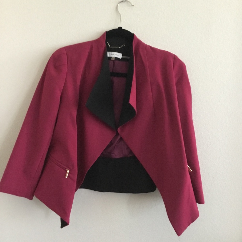 Calvin Klein Maroon Blazer jacket
